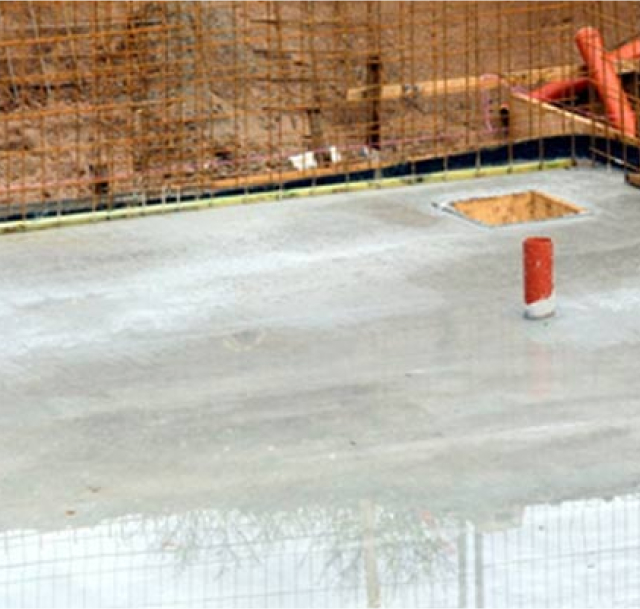 Self-compacting concrete after pour and levelling | EasyMix Concrete