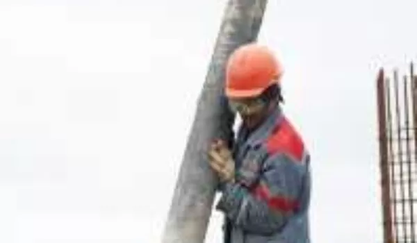 Concrete delivered via line pump on a construction site | EasyMix Concrete 