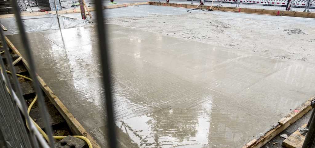 Concrete floor during drying process | EasyMix Concrete